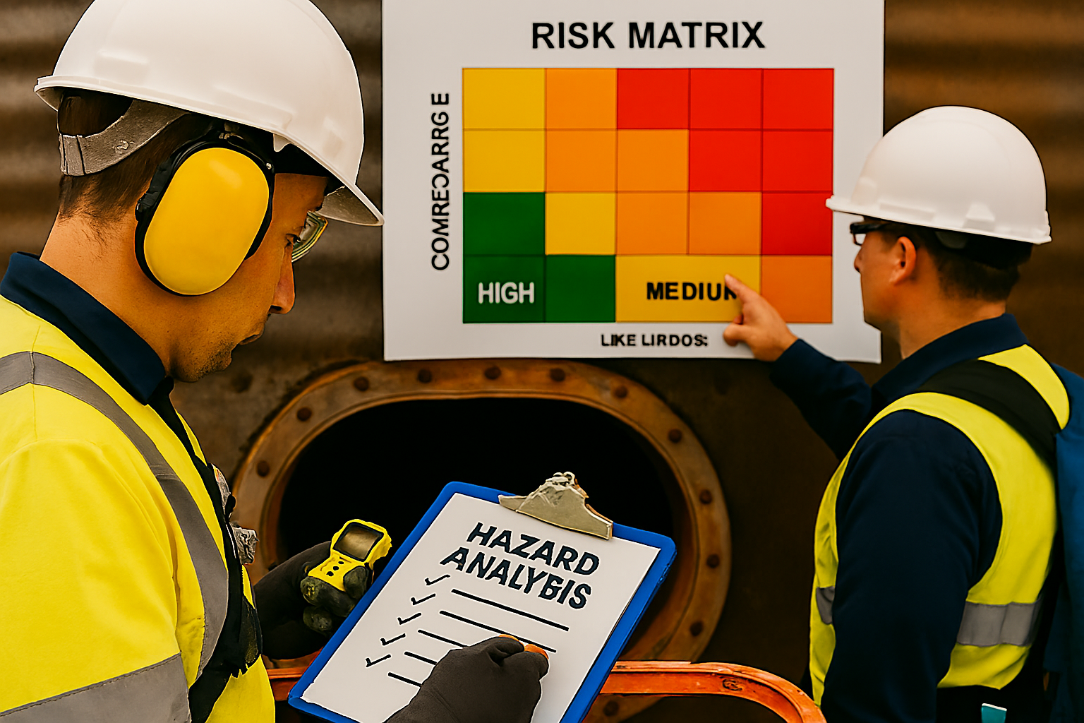 MSMPER300 Issue work permits, MSMWHS201 Conduct hazard analysis & RIIWHS202E Enter and work in confined spaces